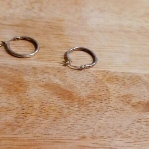Sterling silver hoop earrings